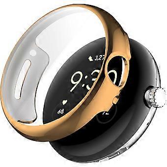 Rose Gold TPU Shockproof Slim Protective Cover Scratch Resistant for Google Pixel Watch 4 41mm