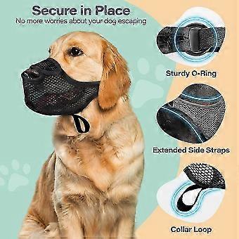 Muselière pour chien à museau long en tissu doux