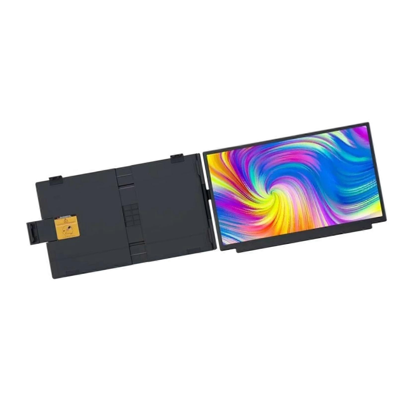 Portable Laptop Screen Extender Display Requiring No Separate Driver Installation, with Portrait Viewing for Source Code and Long Work Documents