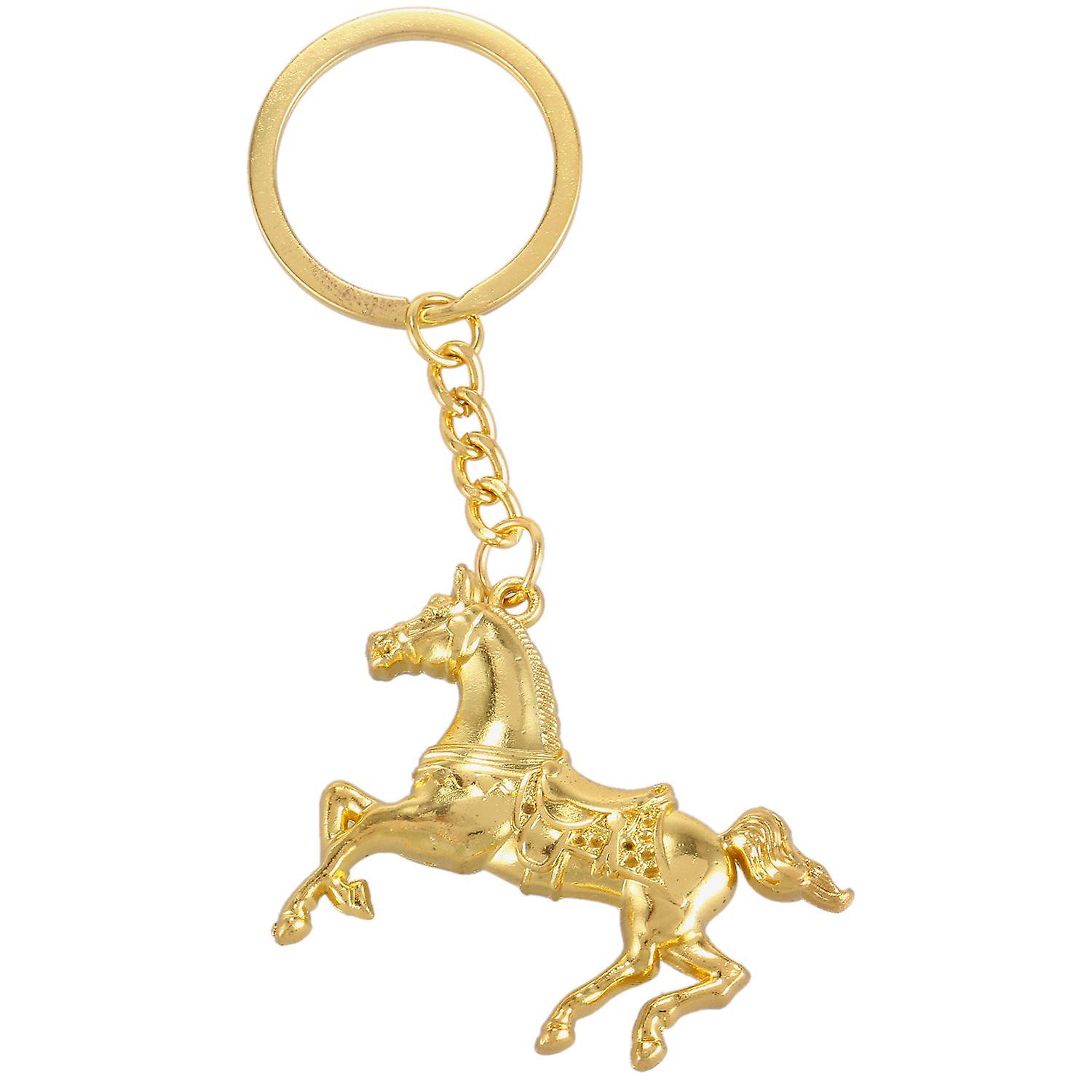 DIY Horse Key Chain Car Ring Keyfob Alloy Keyring