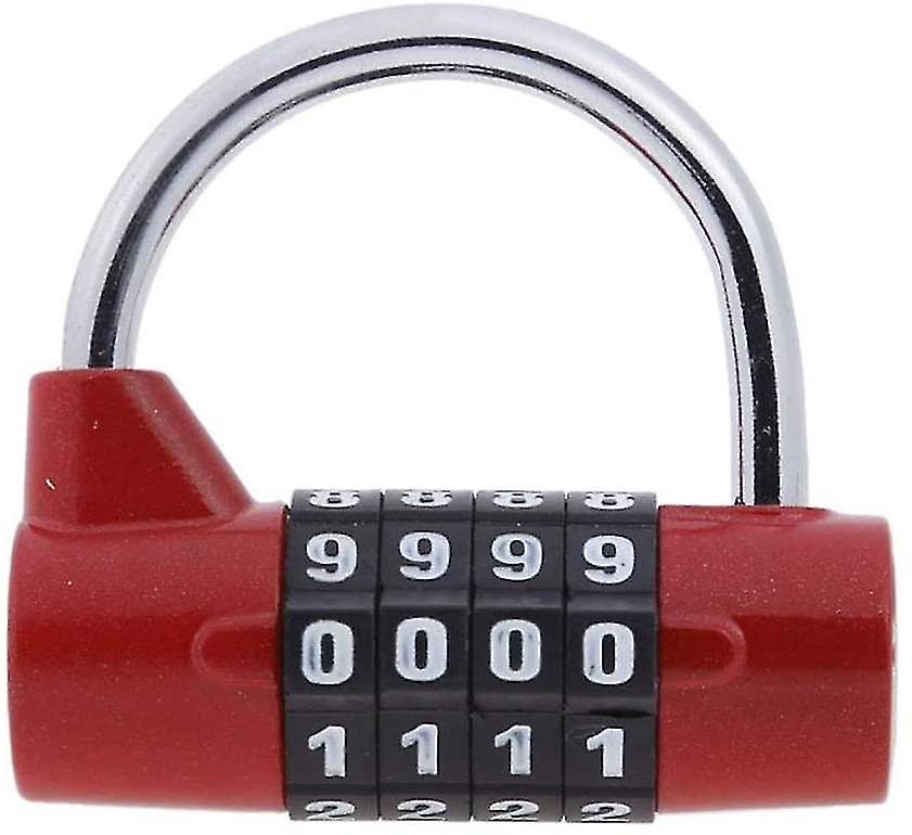 Resettable 4 Digit Combination Padlock For Gym Locker, Outdoor