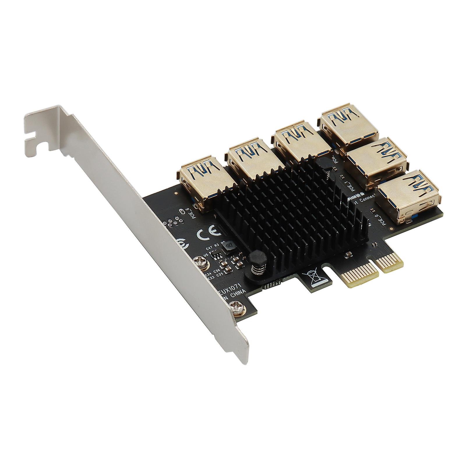 PCIE Converter PCI-Express 1-6 -sovitinkortti USB 3.0 -sovittimen kerroinkortti