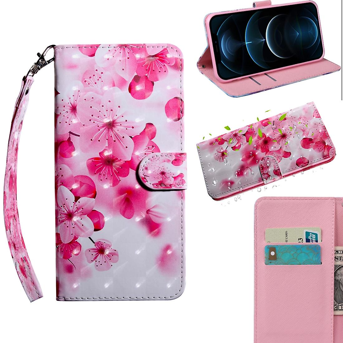 For iPhone 12 Pro Max Pattern Leather Case