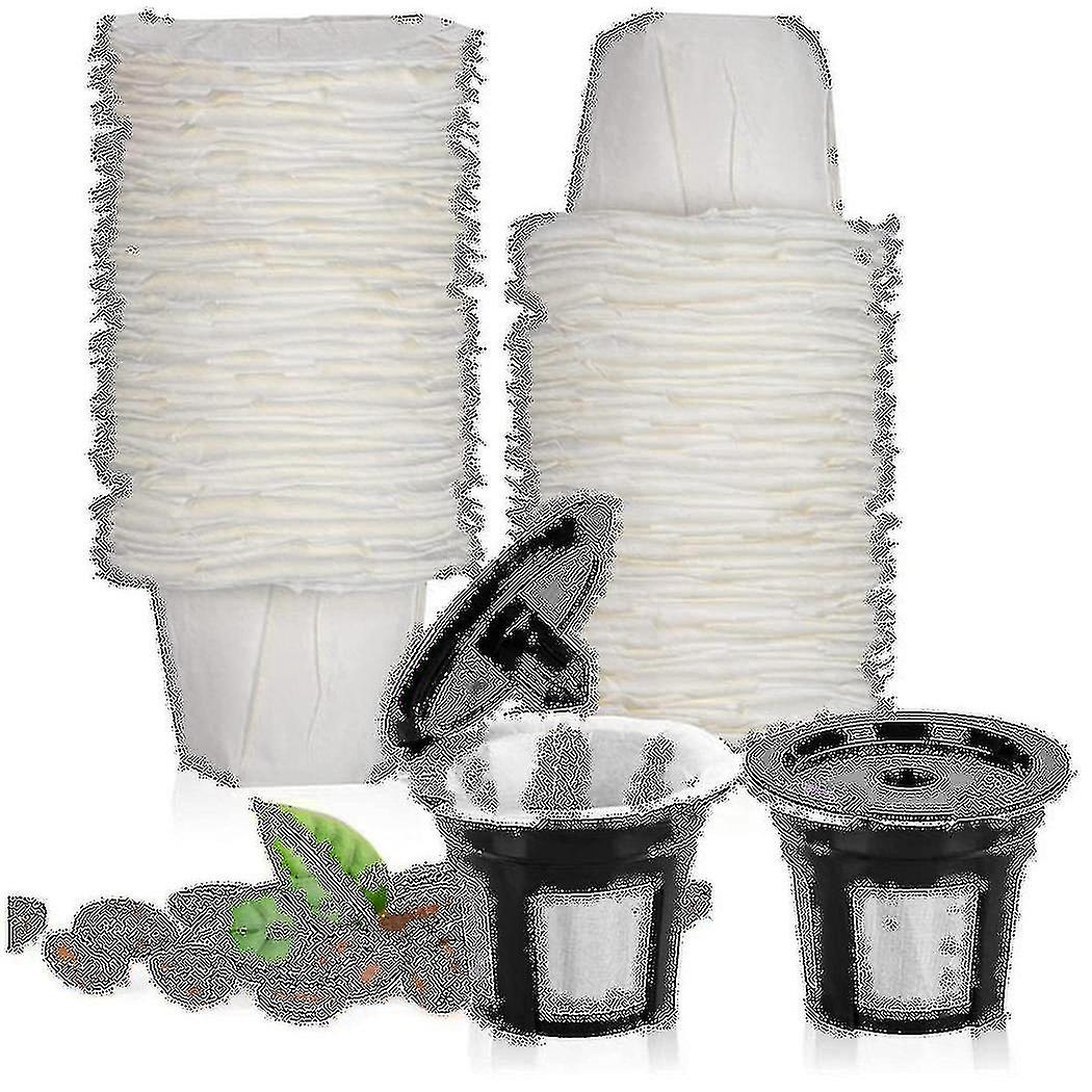 K Cups For With 100 Counts Paper K Cup Filters- Universal Compatible avec les dosettes de café réutilisables