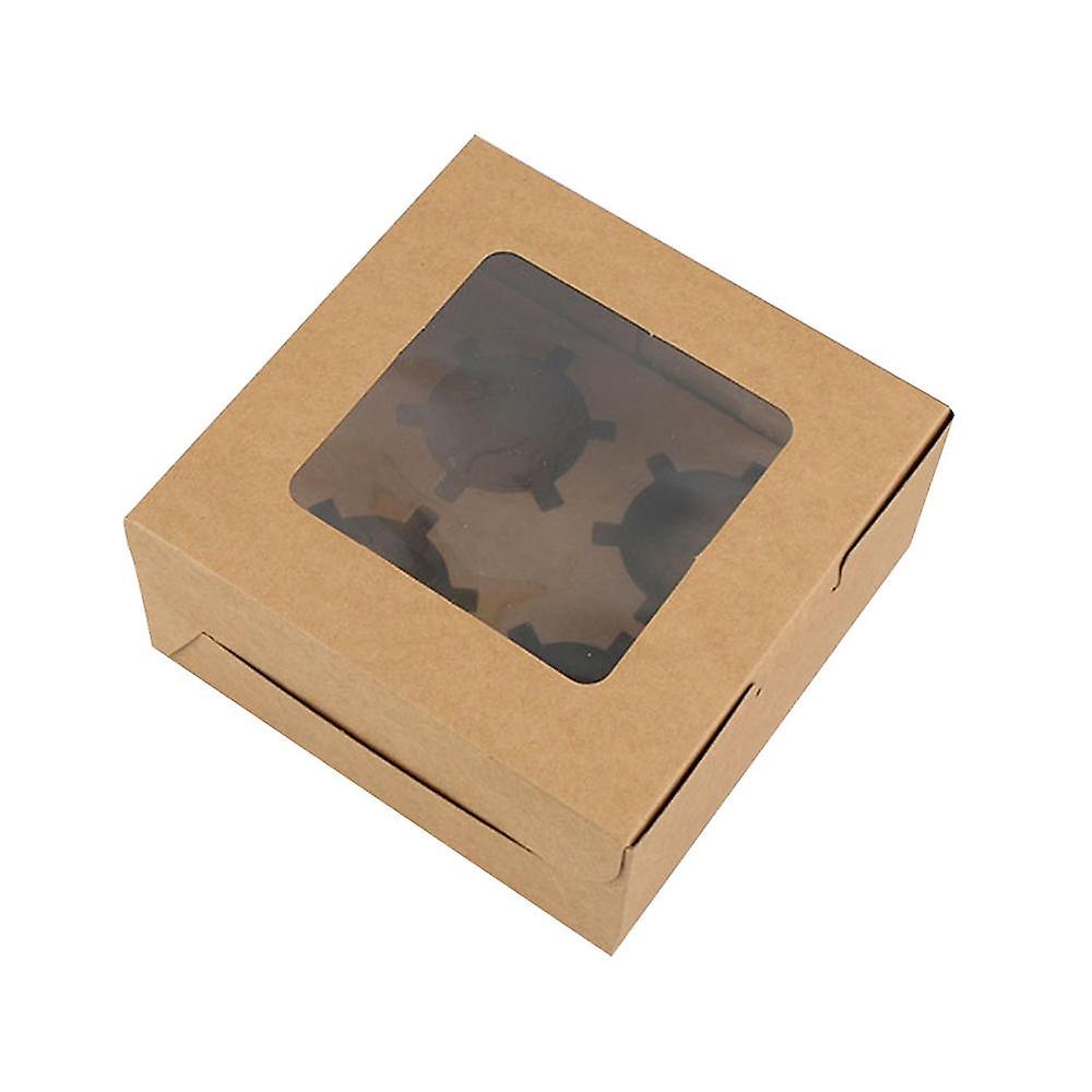10pcs Bakery Box With Window Perfect Size Photograph Tool Bakery Box With Window For Gift