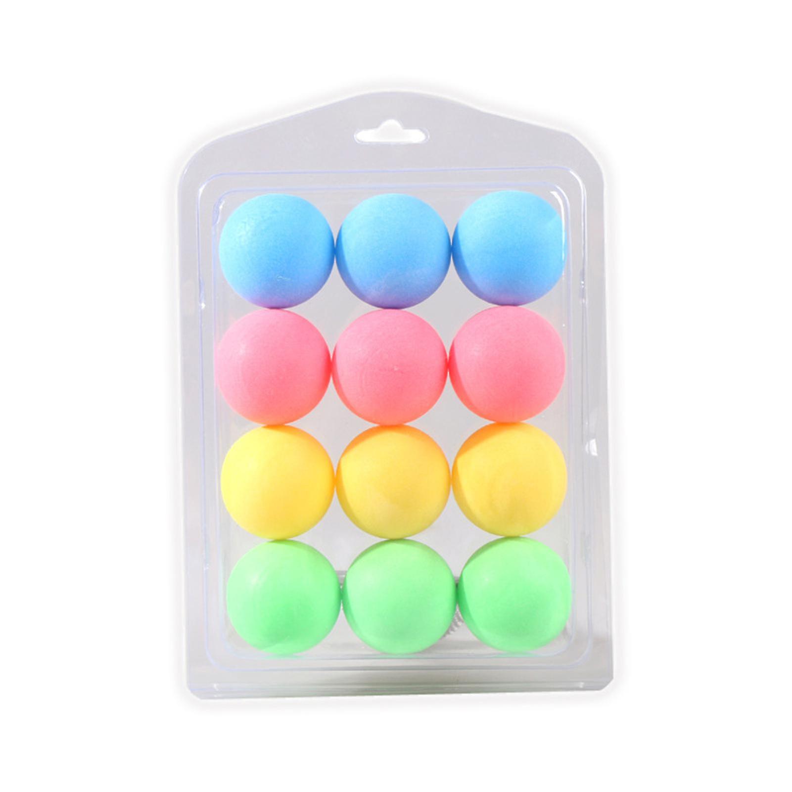 12pcs/box Ping-pong Good Elasticity Multi-color Optional With Numbers Compact Wear-resistant Ball Training Professional Match Training Table Tennis Ba