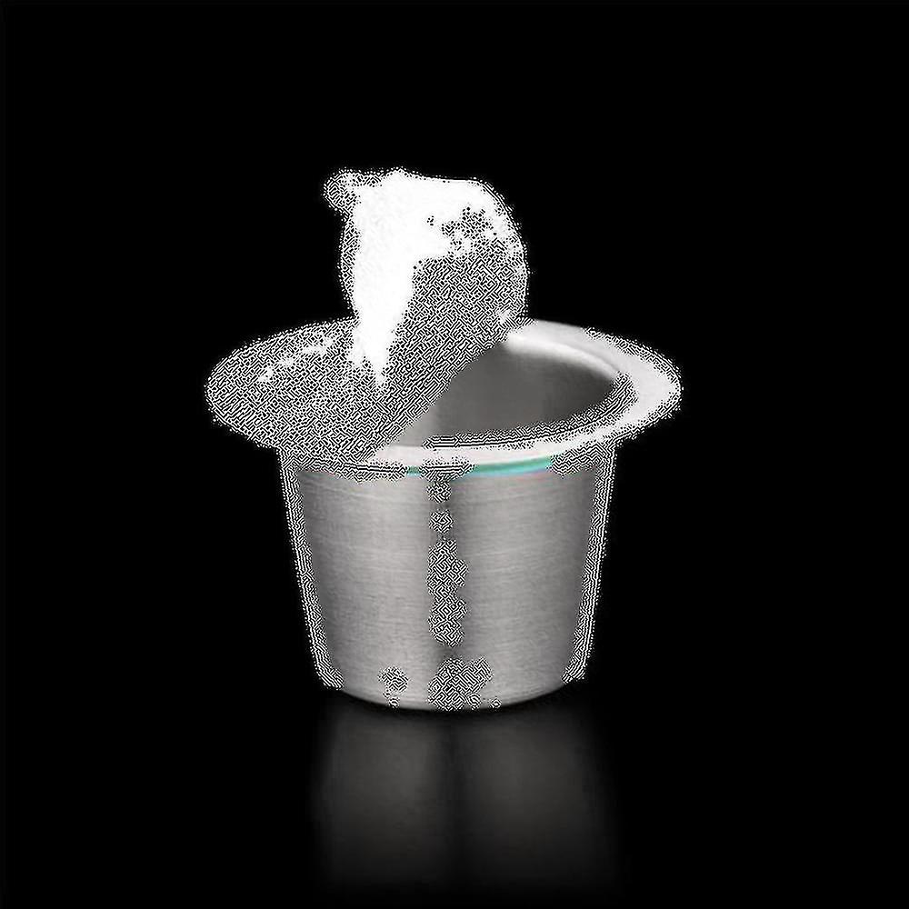 10 Pods 100 tetninger rustfritt stål for påfyllbare Capsulas kaffekapsel Pods gjenbrukbare (a)