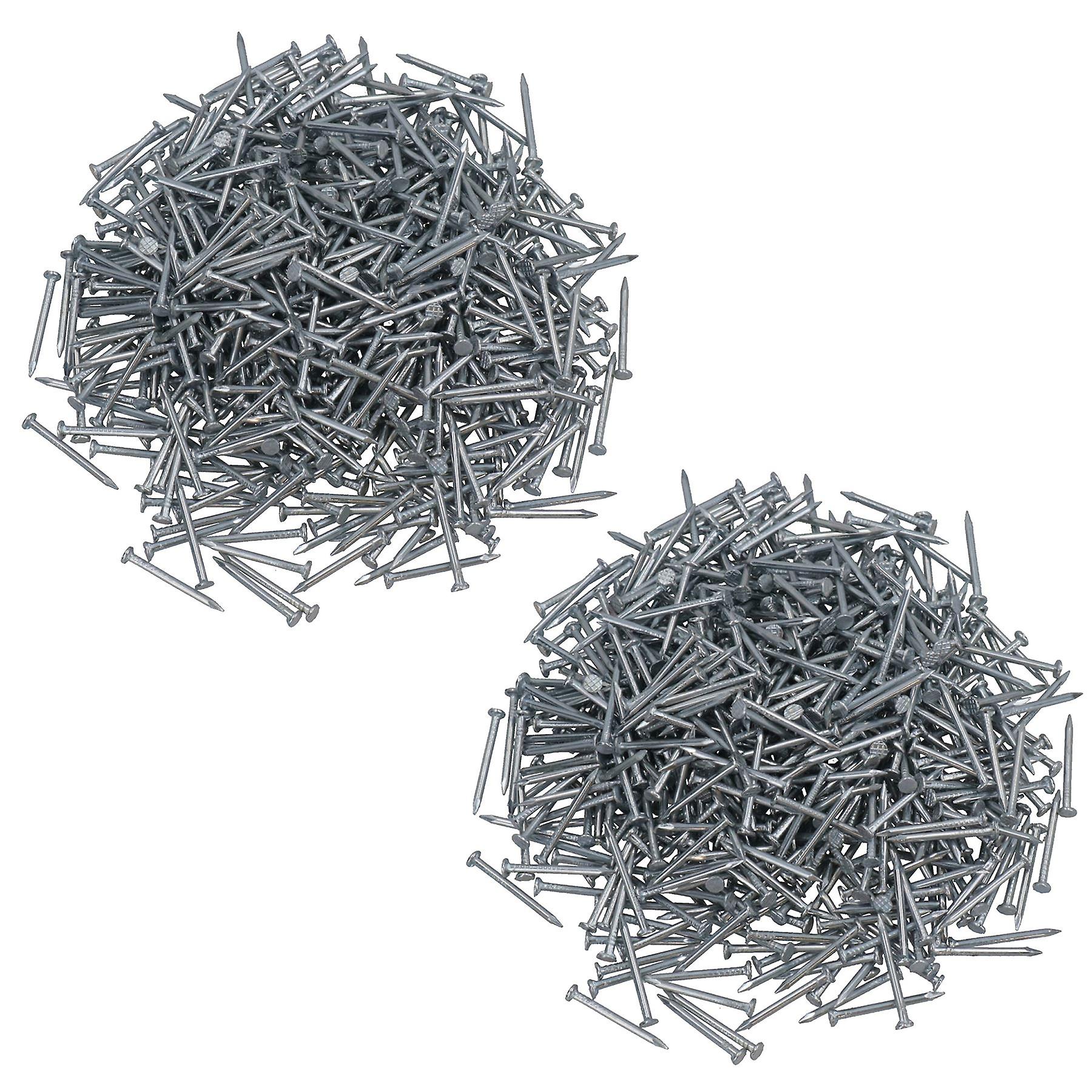 20mm / 0.75” Flat Headed Multi Purpose Nails Panel Pins Tacks Carpentry 1200pc