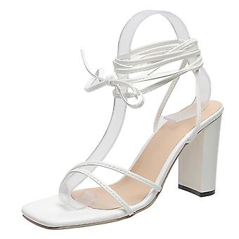 Tacchi alti grossi da donna in pelle PU superiore con tacco femminile sandali per affari Wedding Dating