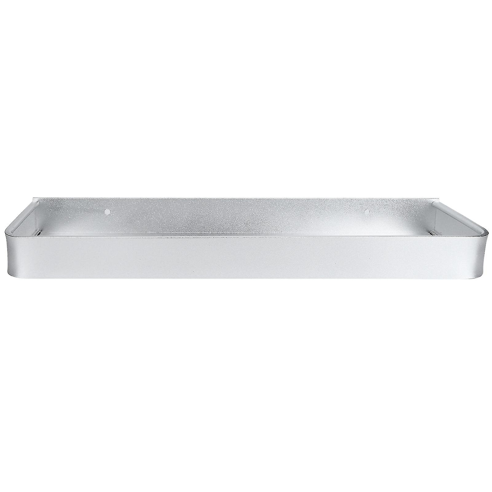 WallMounted Storage Rack 40cm Bright Matte Aluminum Shelf