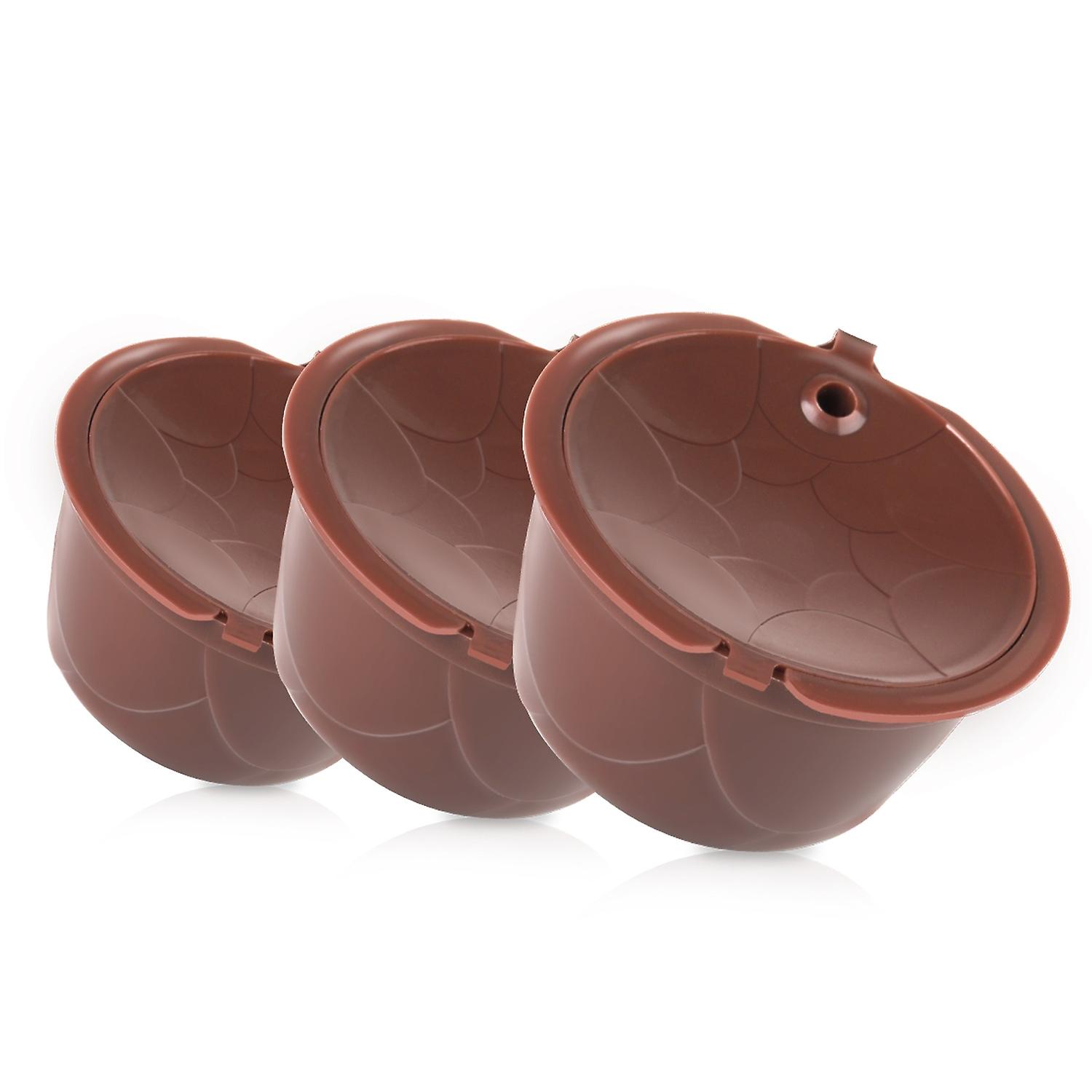 3PCS Reusable Coffee Pods Refillable Coffee Capsules Compatible with Dolce Gusto Refillable Coffee F