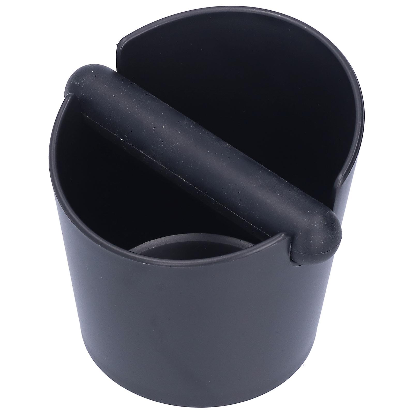 Oblique Mouth Coffee Knock Box with Non-Slip Base and Knock Bar for Home Use
