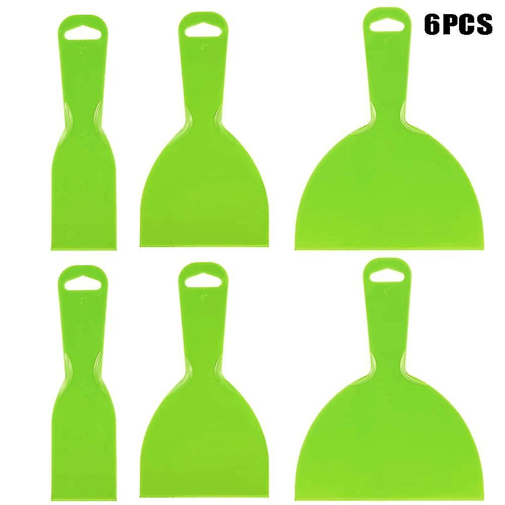 6pcs Set Wallpaper Scraper Plastic Spatula Putty Knives Wallpaper Stripper Plastering Tools For Wall