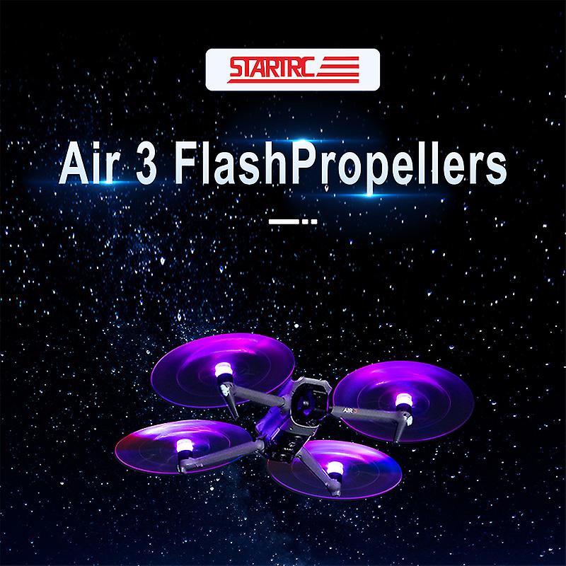 4pcs LED FlashPropellers Low-Noise Propellers Props Blades for DJI AIR 3 Drone