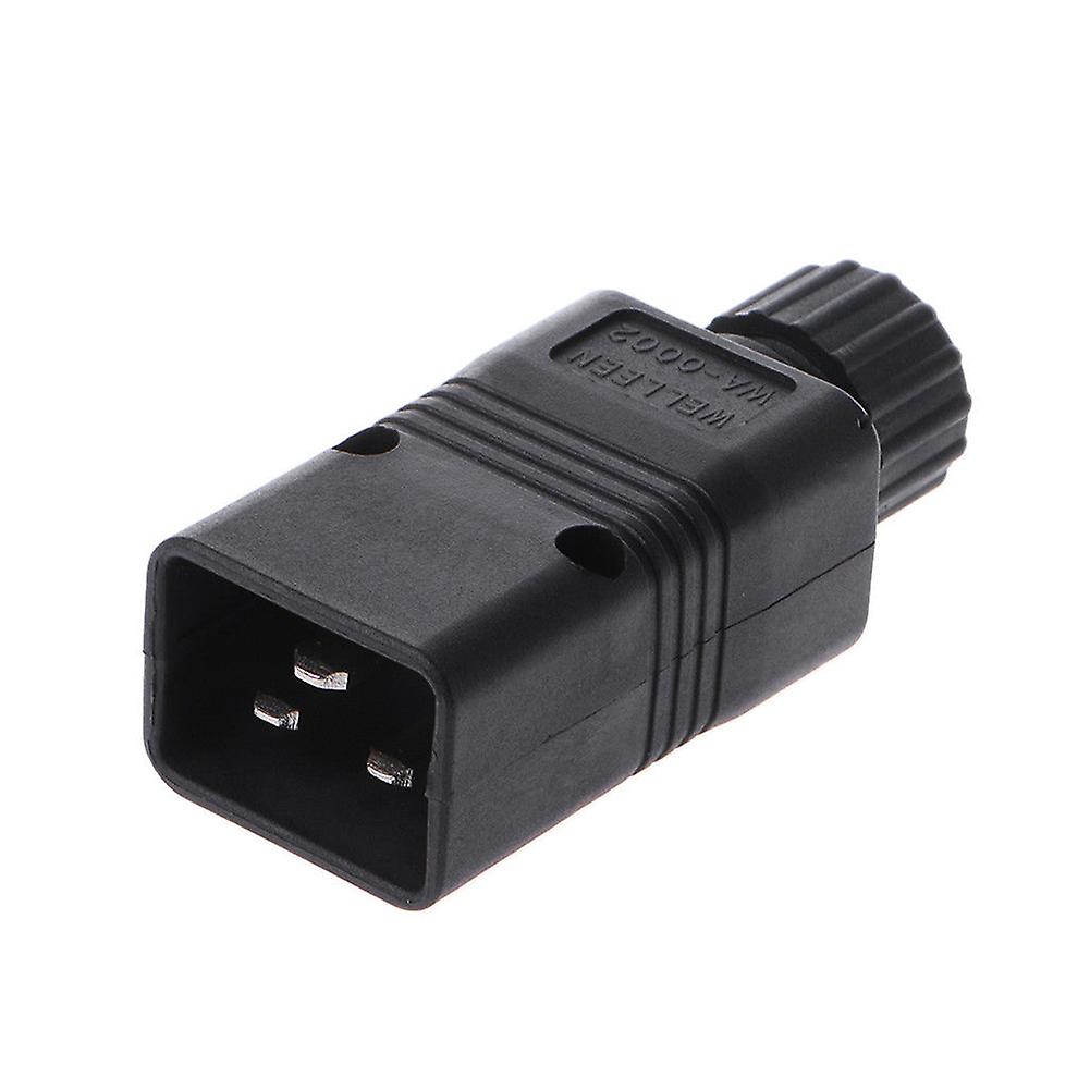Rewirable IEC 320-C20 Male Connector 16A AC 3 Pin Power Adapter Plug Computer