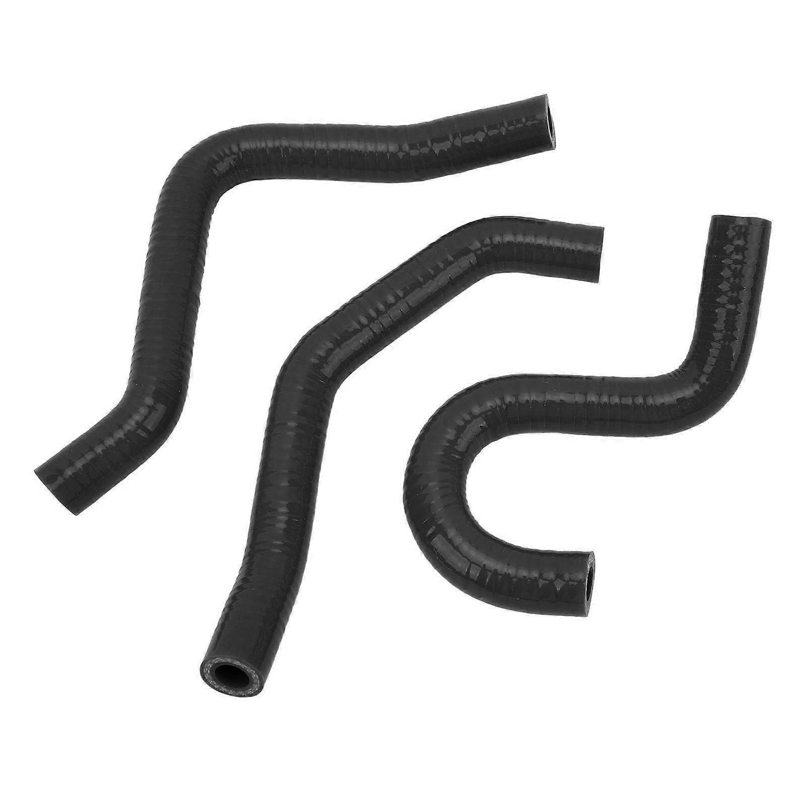 3Pcs Motorcycle Radiator Hose Thickened High Temperature Resistant Silicone Radiator Coolant Hose For CR80R CR85R Black