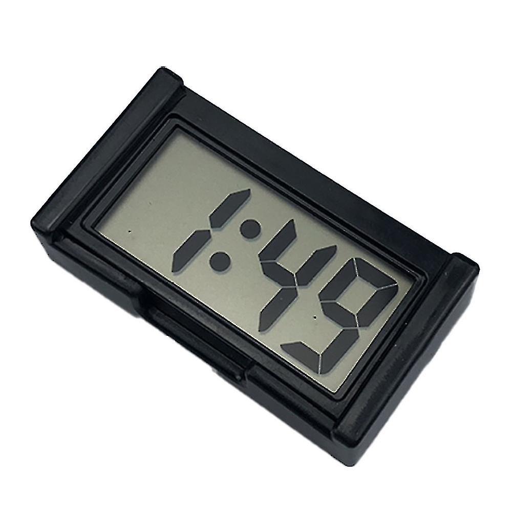 Car Self-adhesive Portable Lcd Digital Display Clock Dashboard With Calendar