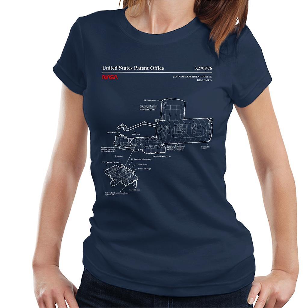 NASA Japanese Experiment Module Kibo Blueprint Women's T-Shirt