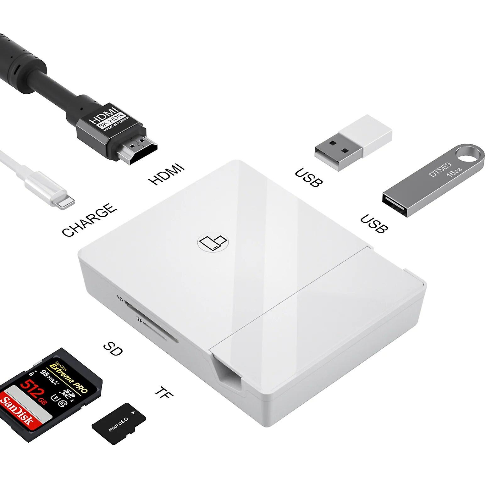 Lightning iPhone to USB OTG Camera Adapter/Cable with