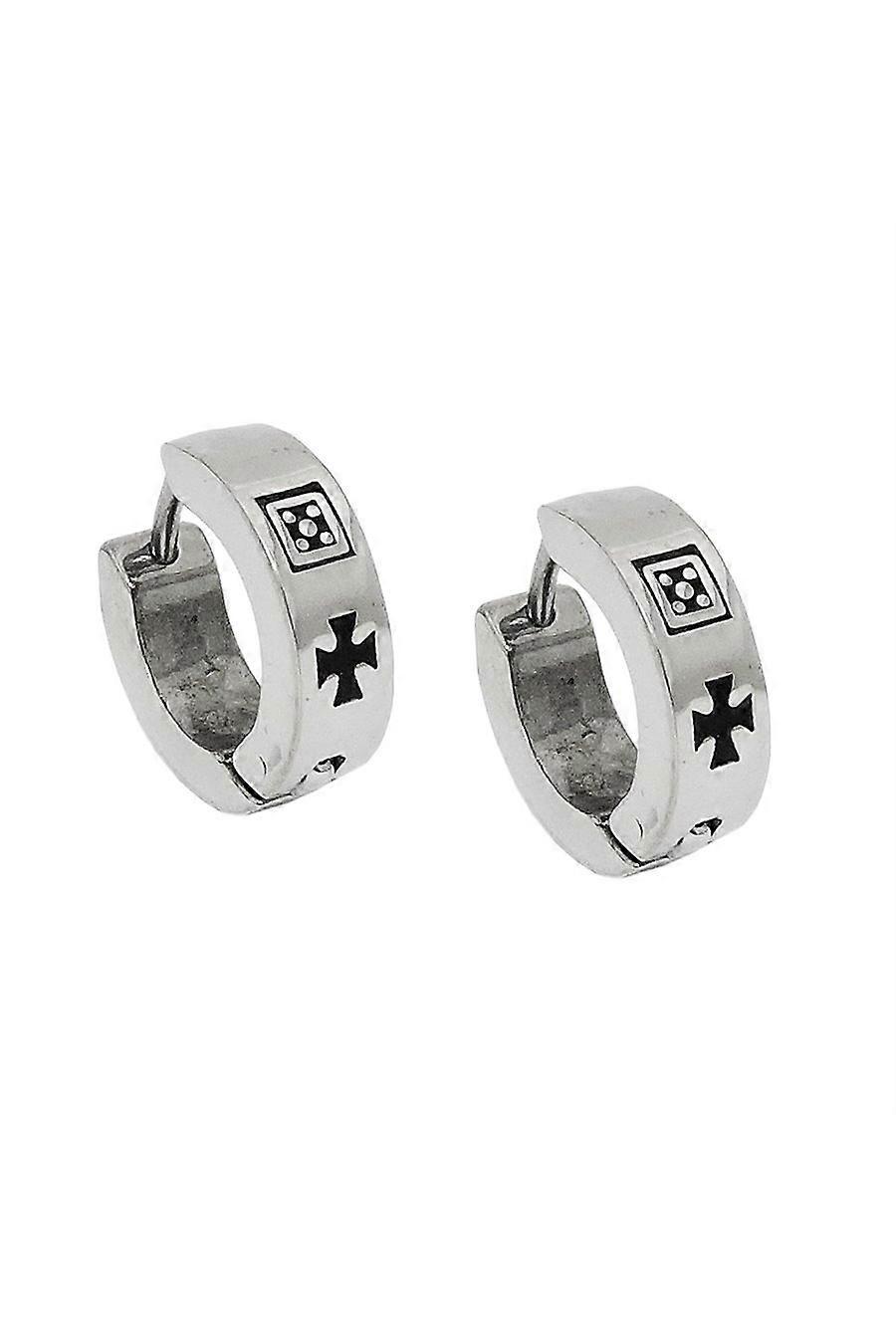 Earring Hoops Cross Stainless Steel - Gl03229