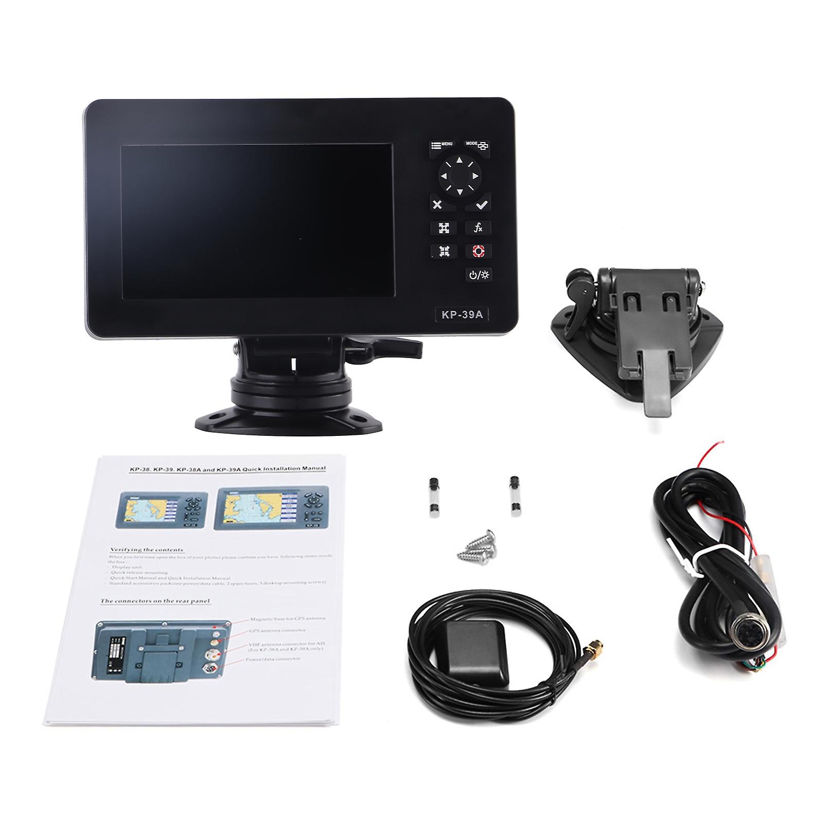 7-Zoll-Marine-GPS-Navigator mit AIS-Empfänger Klasse-B-Transceiver Hochauflösendes Display für genaue Navigation Wasserdichtes Design Kompakter Berg