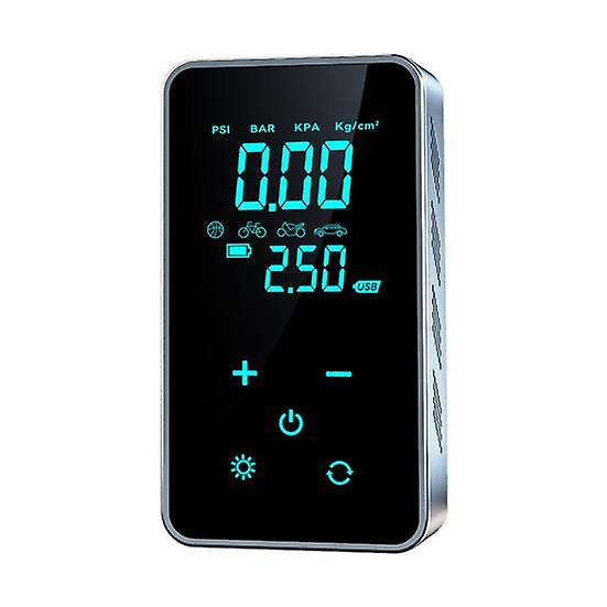 Wireless Tire Inflator Portable Air Compressor with Digital Display Rechargeable Bicycle Tire Air Pump with Emergency Lighting