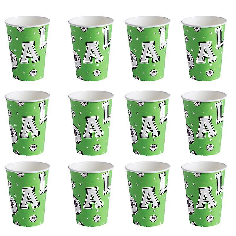16pcs Soccer Ball Paper Cups