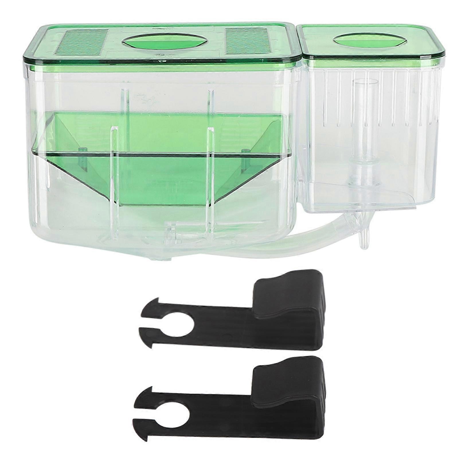 Fish Tank Breeding Box Double Layer Incubator for Injured Small Fish and Shrimp