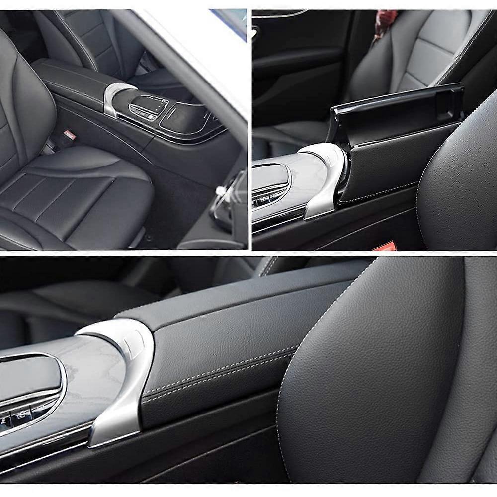 Armsteun Middenconsole Ontgrendelknop – Vervanging Voor Mercedes W205 & W253 (Zilver, ABS)