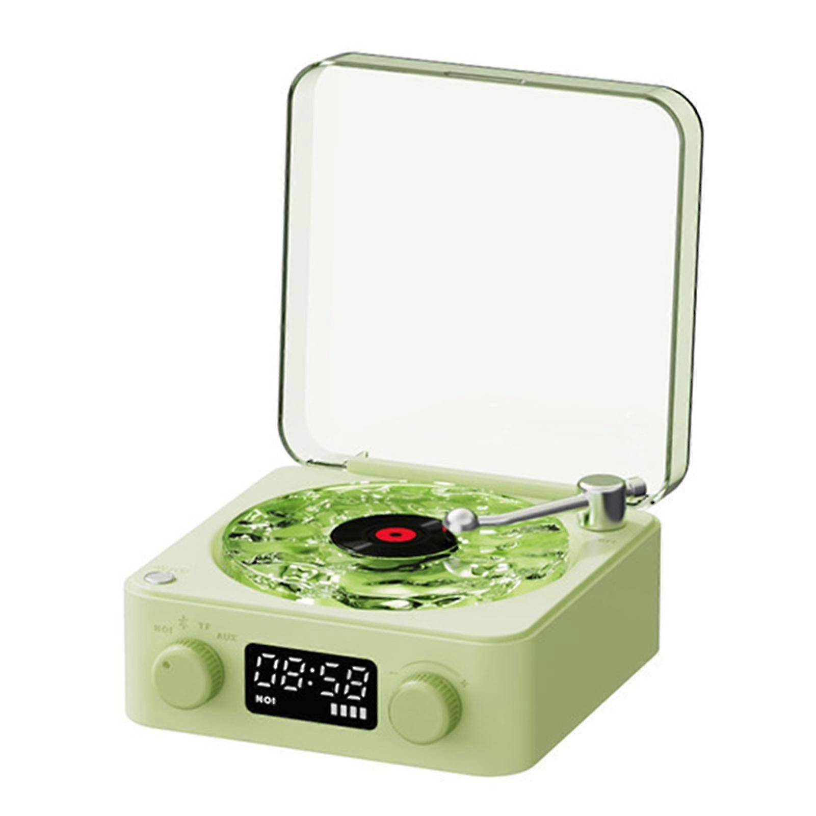 The Waves Vinyl Player Small Retro Bluetooth-Compatible Speaker Turntable Vinyl Record Player