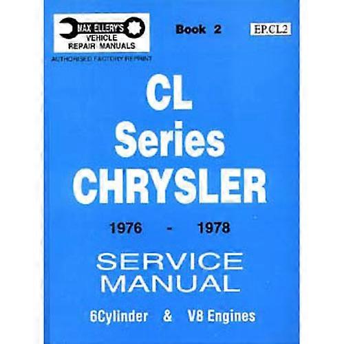 BOOK 2 Valiant CL 系列克莱斯勒 1976-1978 高度详细的服务手册