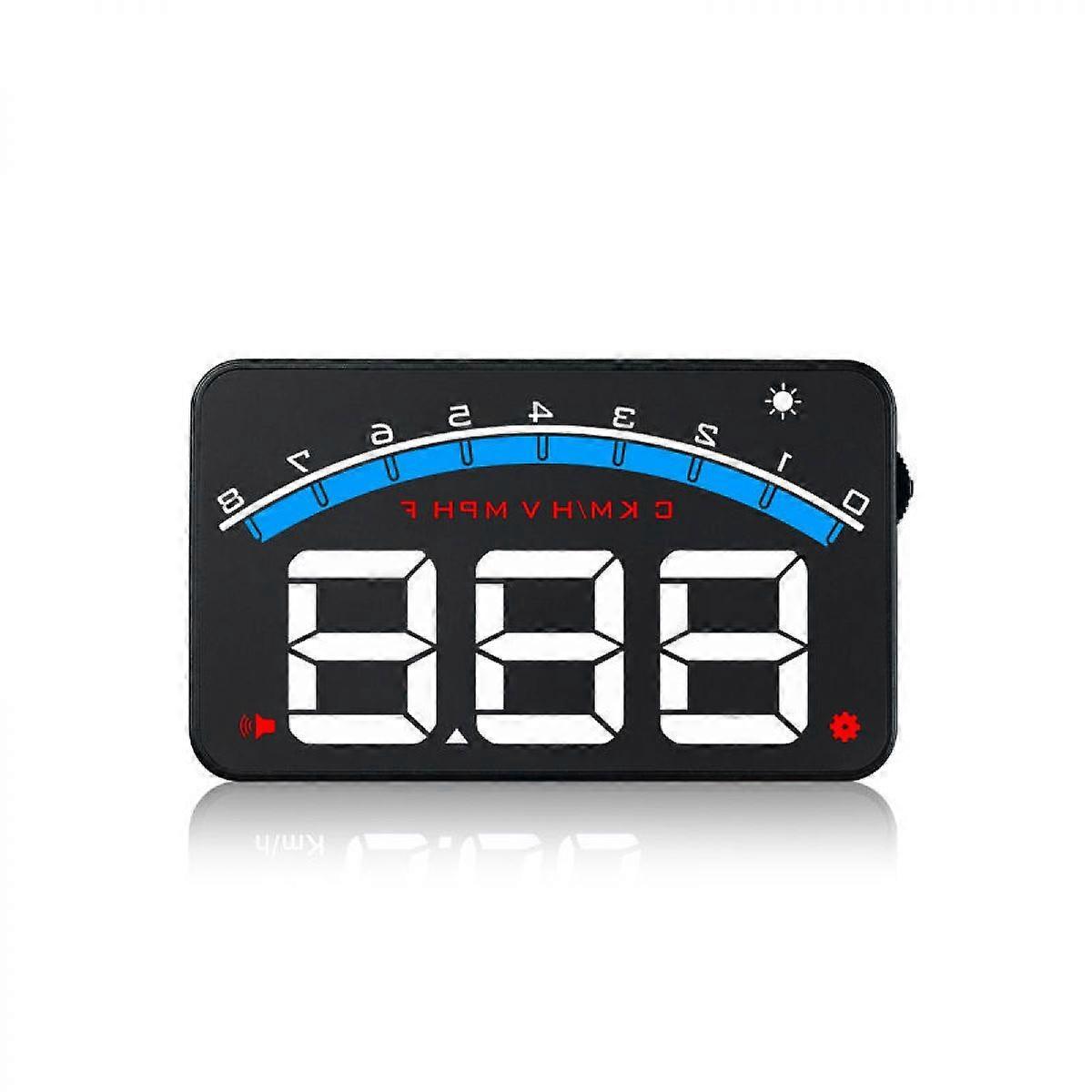 Universal M6S bil HUD display speedometer turteller hastighet spenning LED head up display projektor bil lastebil enkel å bruke