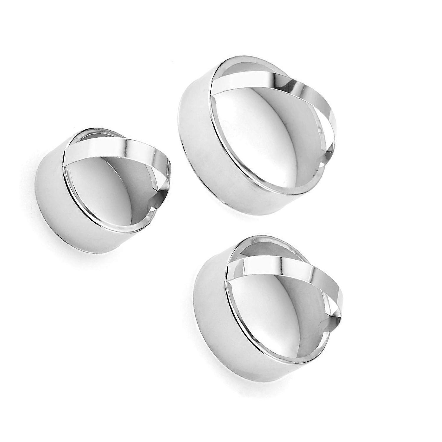 Klassiska kexformar (rostfritt stål, set om 3)