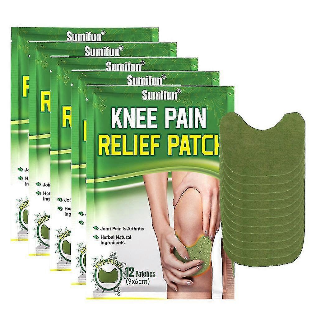 60 pz Ginocchio Dolore Sollievo Patch Assenzio Moxa Moxibustione Caldo Patch Autoriscaldamento Patch