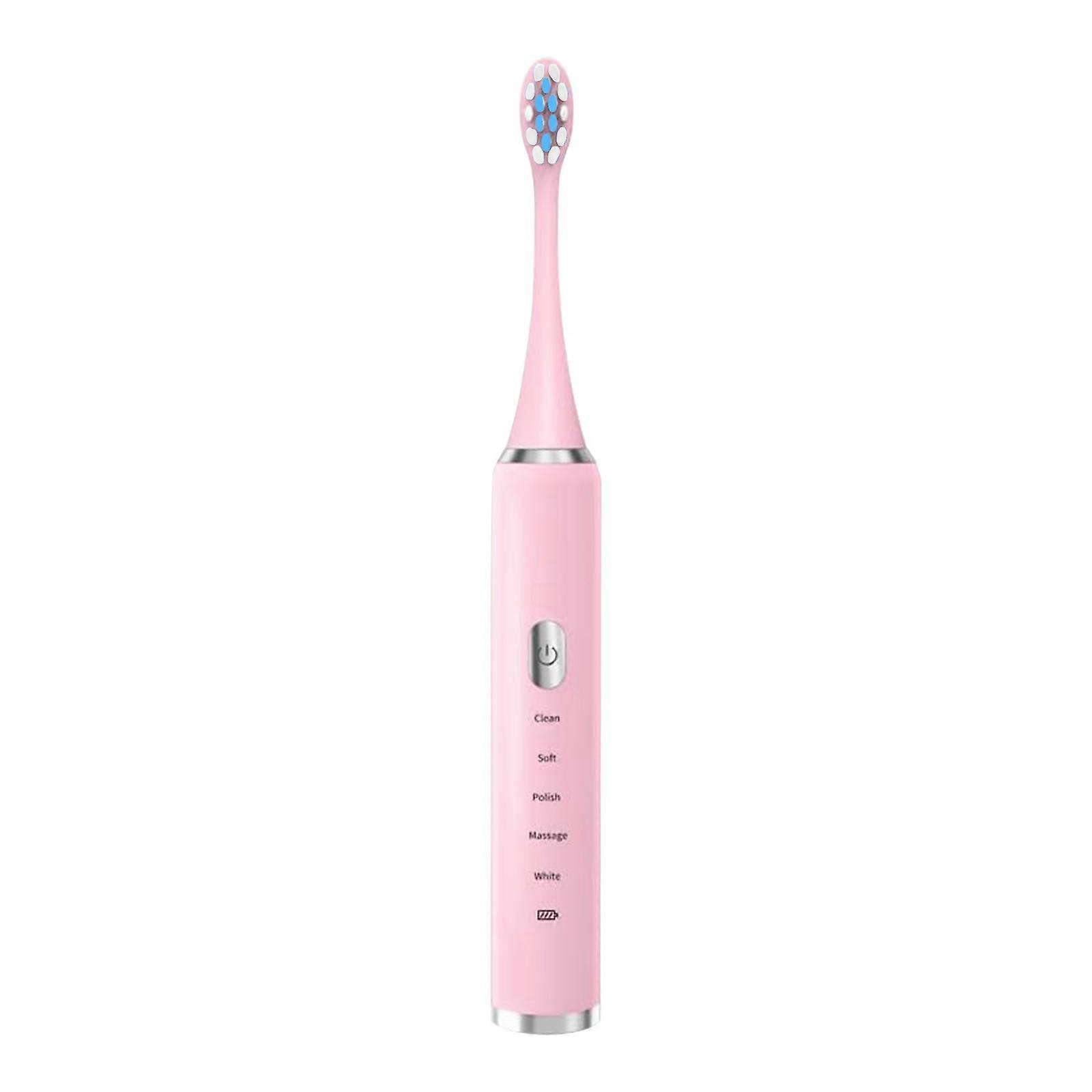 Soundwave Toothbrush Rechargeable With 5 Brush Heads 5 Modes 30 Second Area Change Reminder 60 Day Battery Life