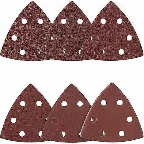 20 Feuilles Abrasives Triangle Grain 40 SIQUK | Pour Ponceuse Souris Black+Decker 140 Mm