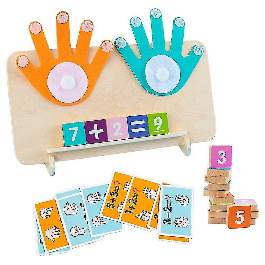 1 Set Finger Number Counting Toy Teaching Aid Math Addition And Subtraction Teaching Toy