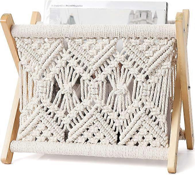 Suport depozitare, Lemn/Bumbac, Bej