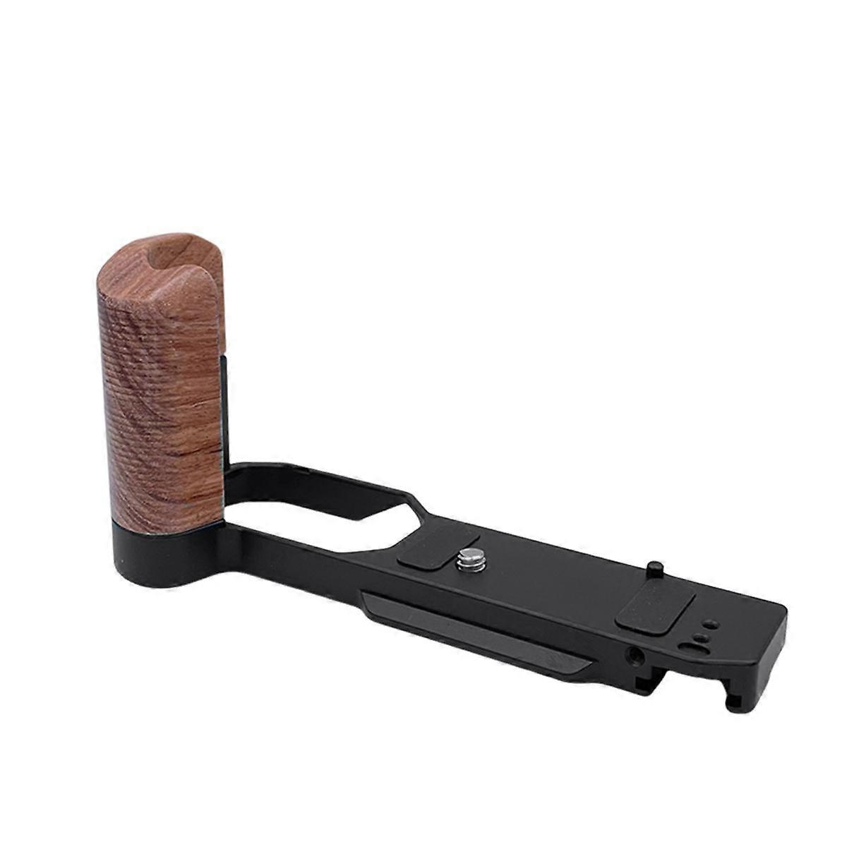 For Quick Release L Plate Wooden Side Handle Bracket Handgrip Digital Camera Tripod Accessories Black