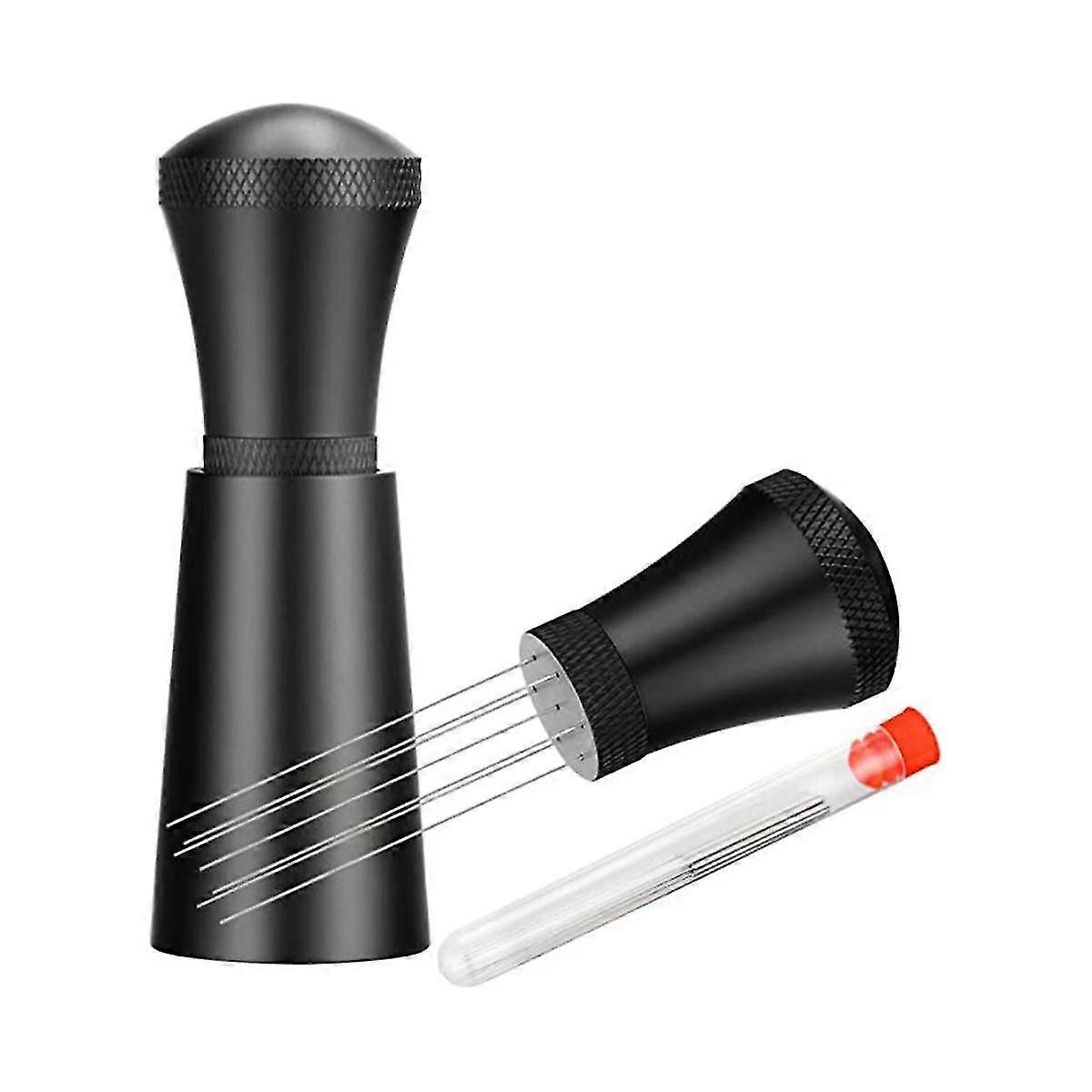 Coffee Dispensing Tool 0.35mm 7-Pin Espresso Blender With 8 Additional Replaceable Needles, Aluminu