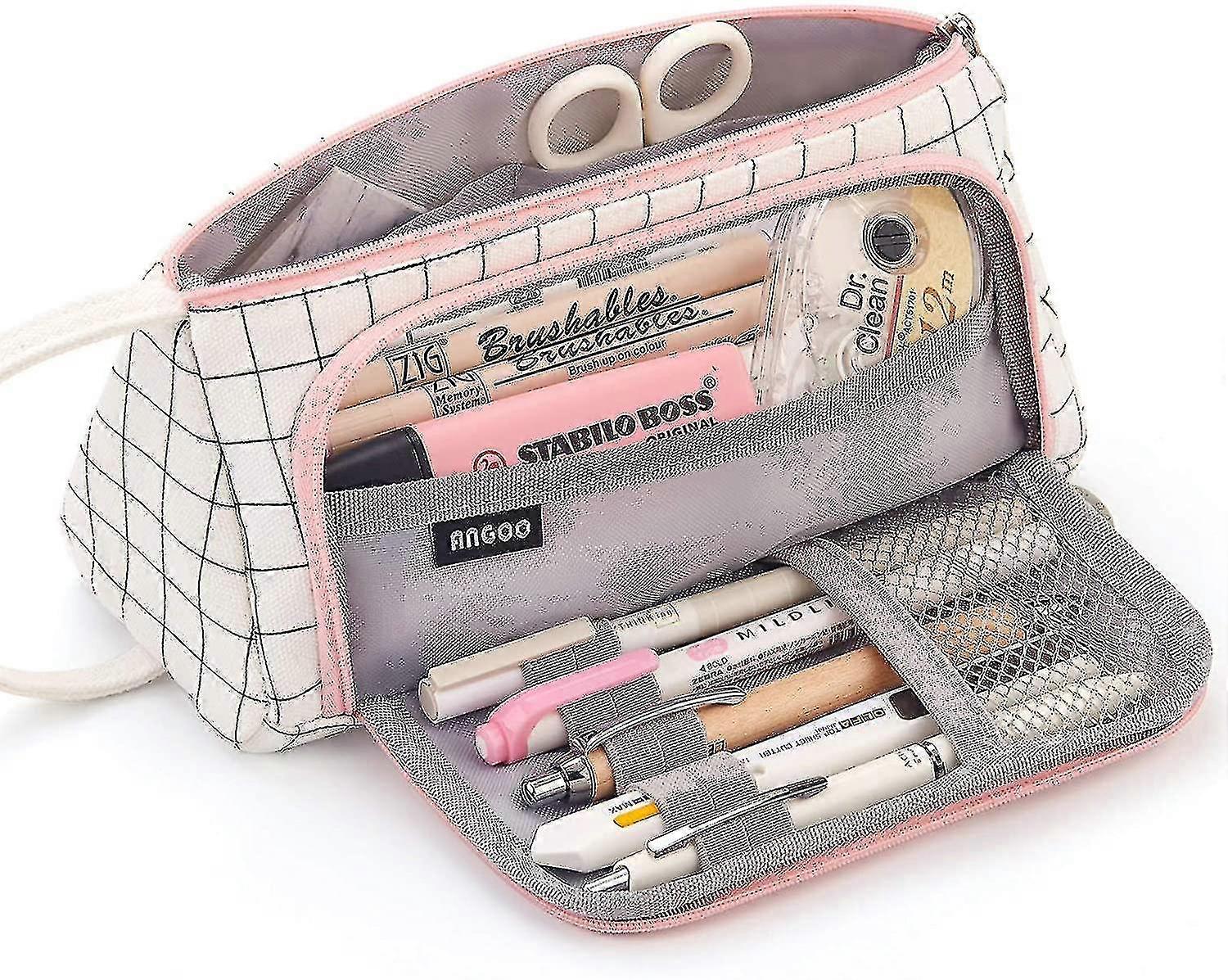 Simple Retro Style Canvas Pencil Case