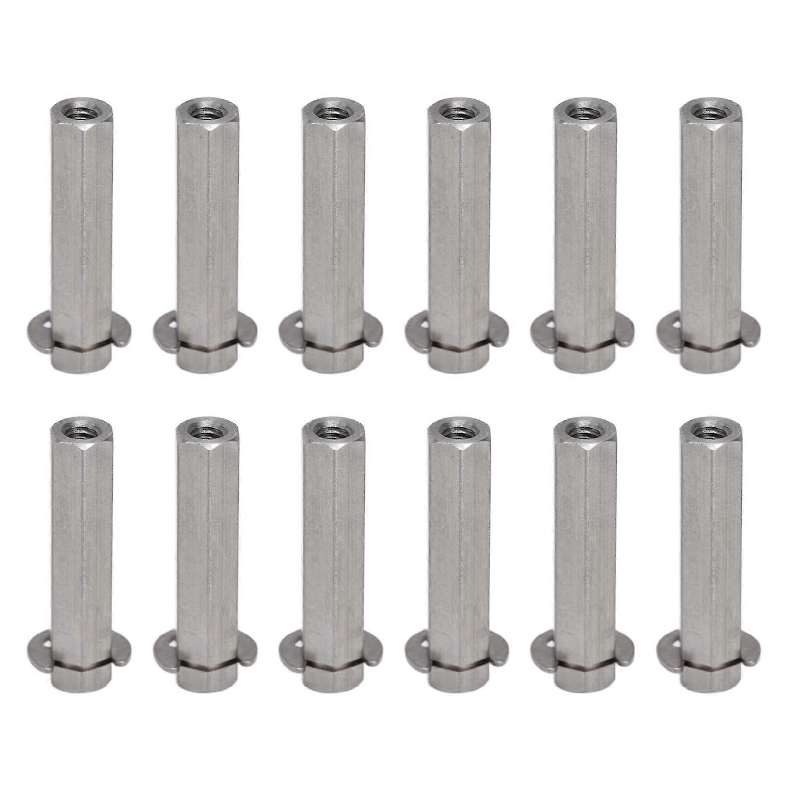 10 pezzi di asta ad albero esagonale in acciaio inossidabile con barra da 8 mm Kit di parti di trasmissione con anello elastico per TETRIX4106-4008-0400