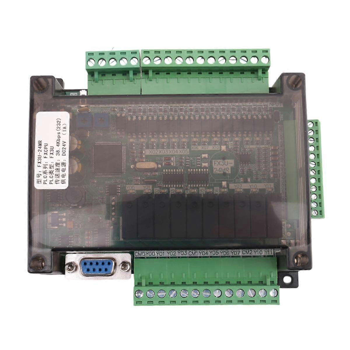 PLC industrial control board FX3U-24MR high-speed household PLC industrial control board PLC controller programmable