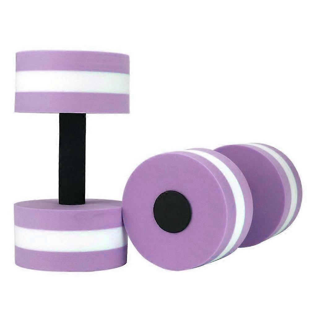 1 Pair Aqua Fitness Barbells Foam Dumbbells Hand Bars Pool Resistance Exercise