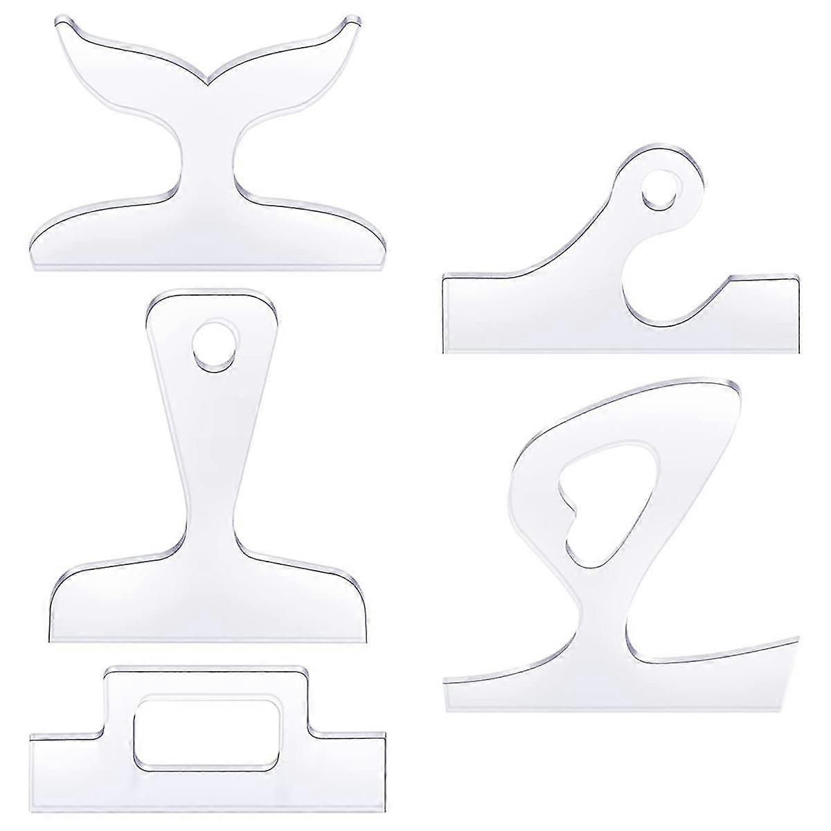 Food Board Handle Template Clear Cutting Board Router Template with Woodworking Stroke Template Laser Cutting Guide Tool