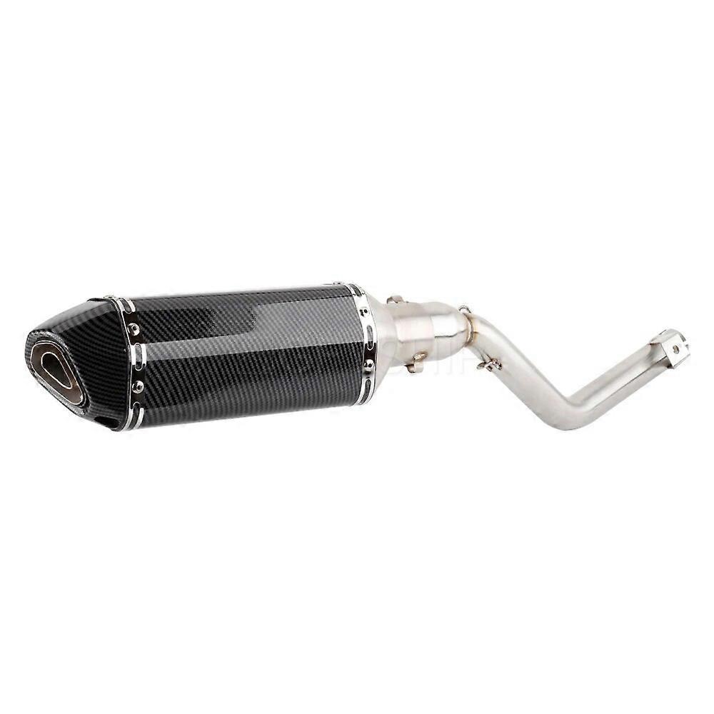 For Keeway TX 125 2012 to 2020 2021 TX125 Enduro / SM 12-21 TX 125 Escape Slip-on Motorcycle Exhaust Muffler With Mid Link Pipe