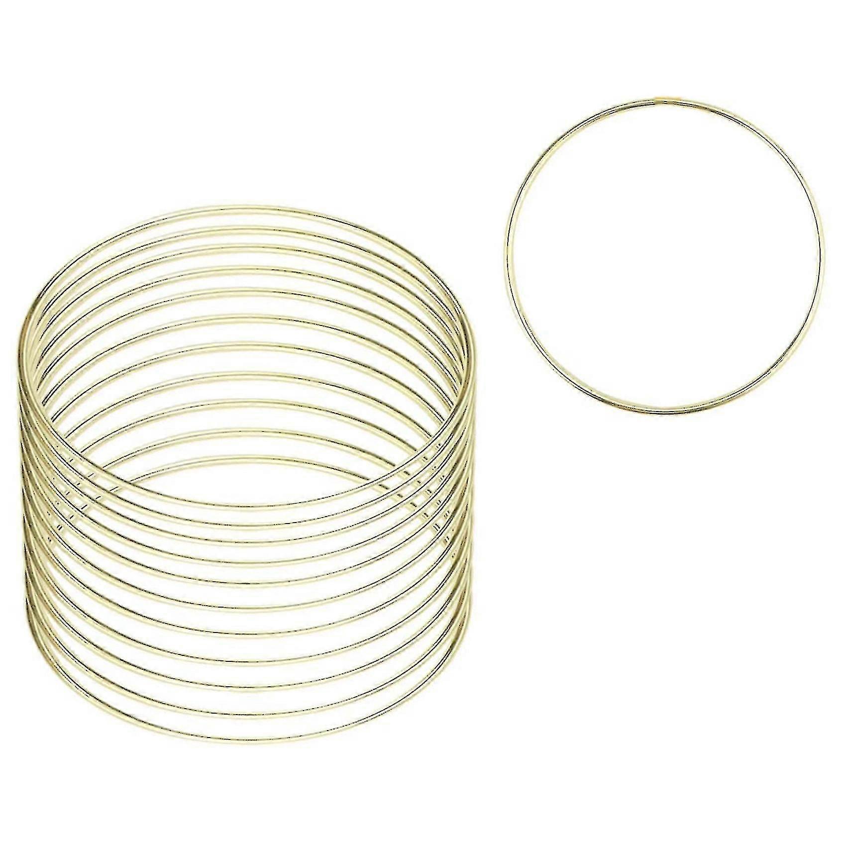 12 Pcs 4 Inch Macrame Hoops Ring Floral Hoop Crafts Hoops Macrame