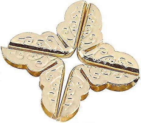 Wabjtam 100pcs كتاب واقيات الزاوية ، غلاف الألبوم ل Scrapebooking خمر ألبوم الصور يوميات ، برونزية