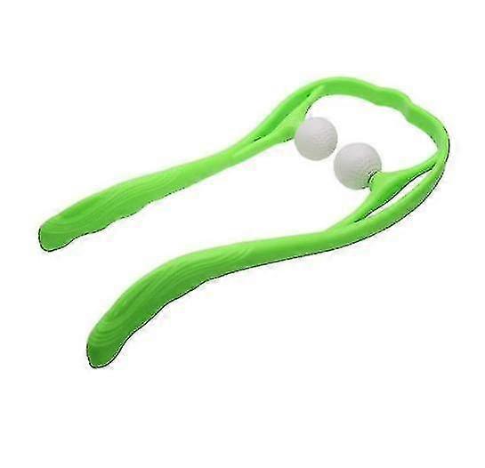 Neck Massager Therapy Neck, Self-massage Tool-green