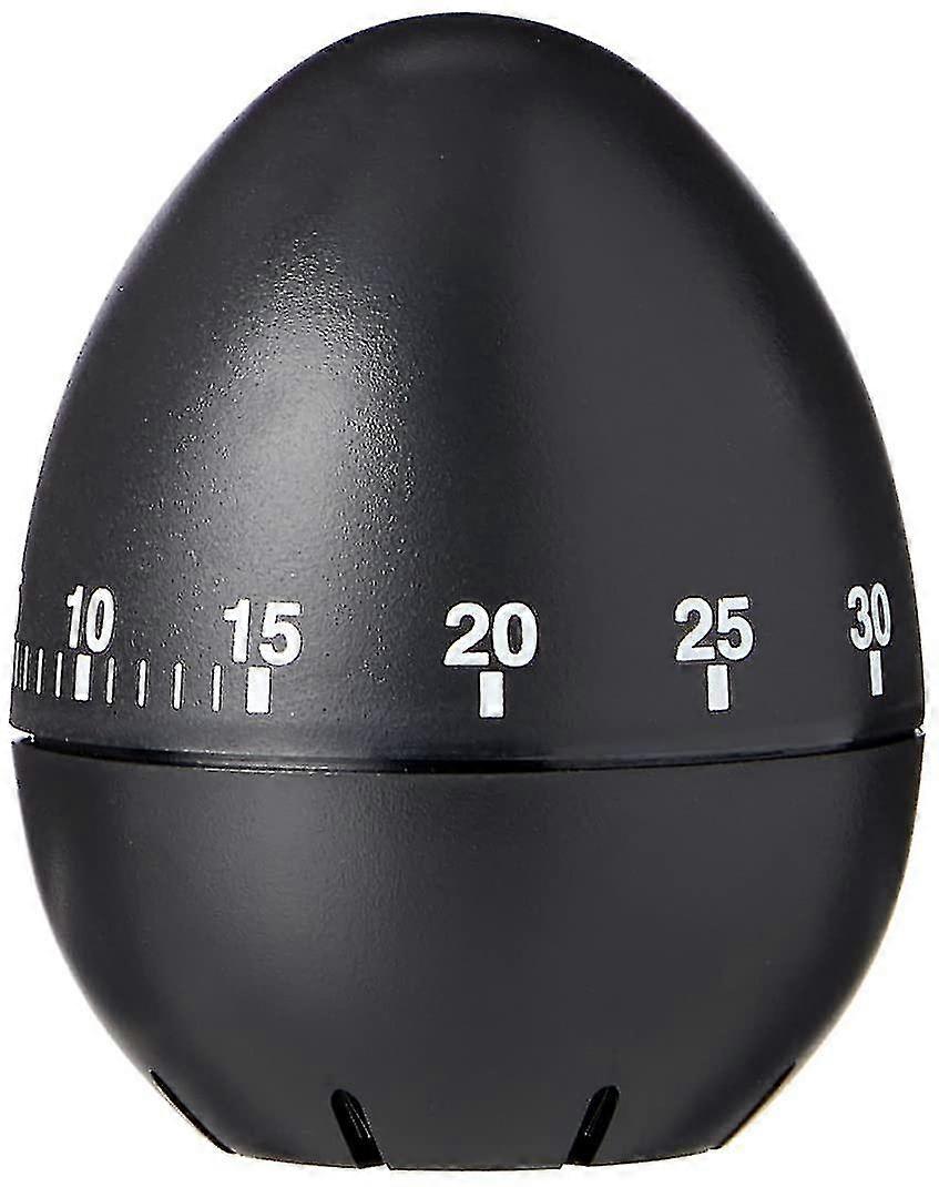 Black Egg Shape Mechanical Kitchen Timer